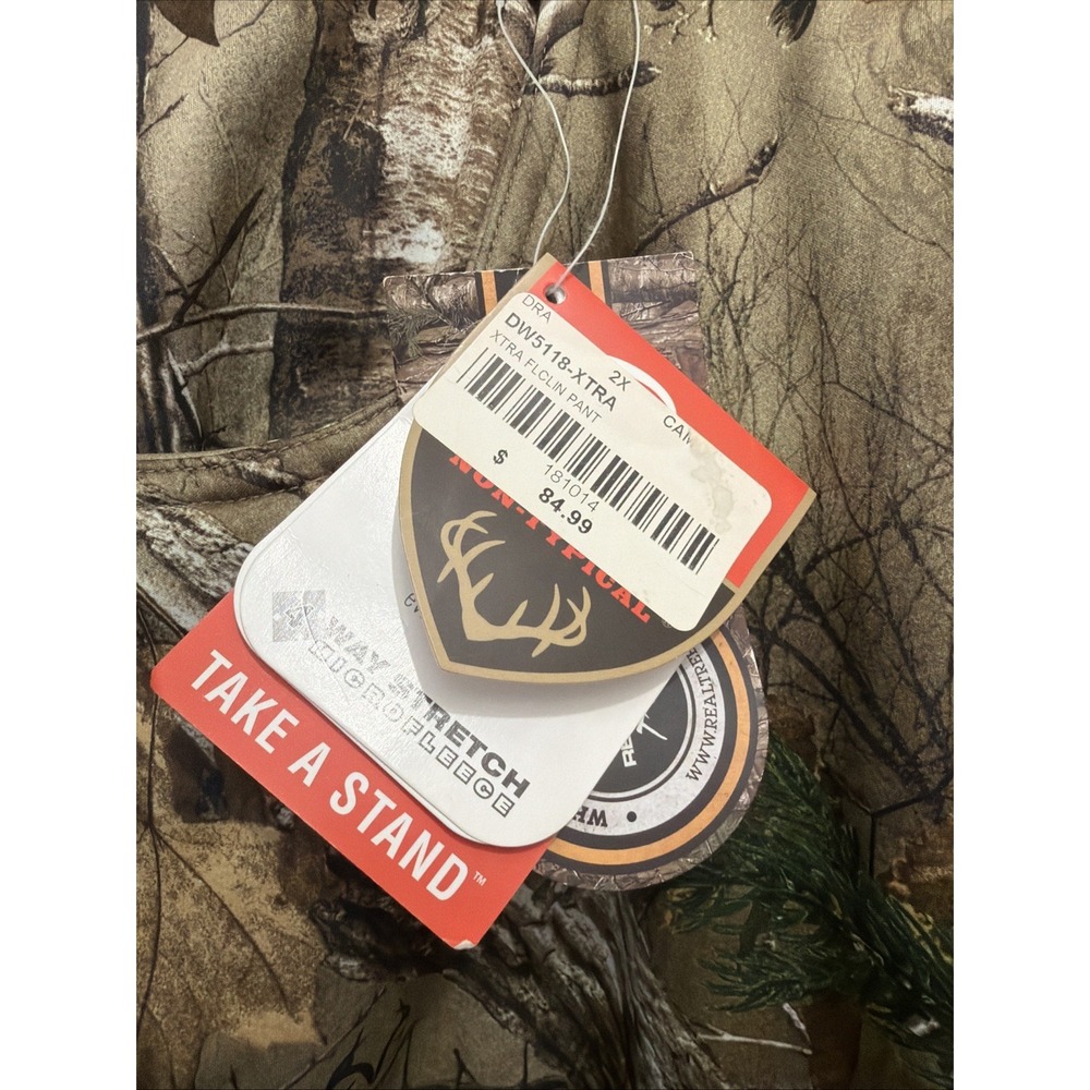 NEW Drake Non-Typical Fleece Lined Pants Men's Sz XXL, RealTree Xtra‎ Camo - Picture 6 of 14
